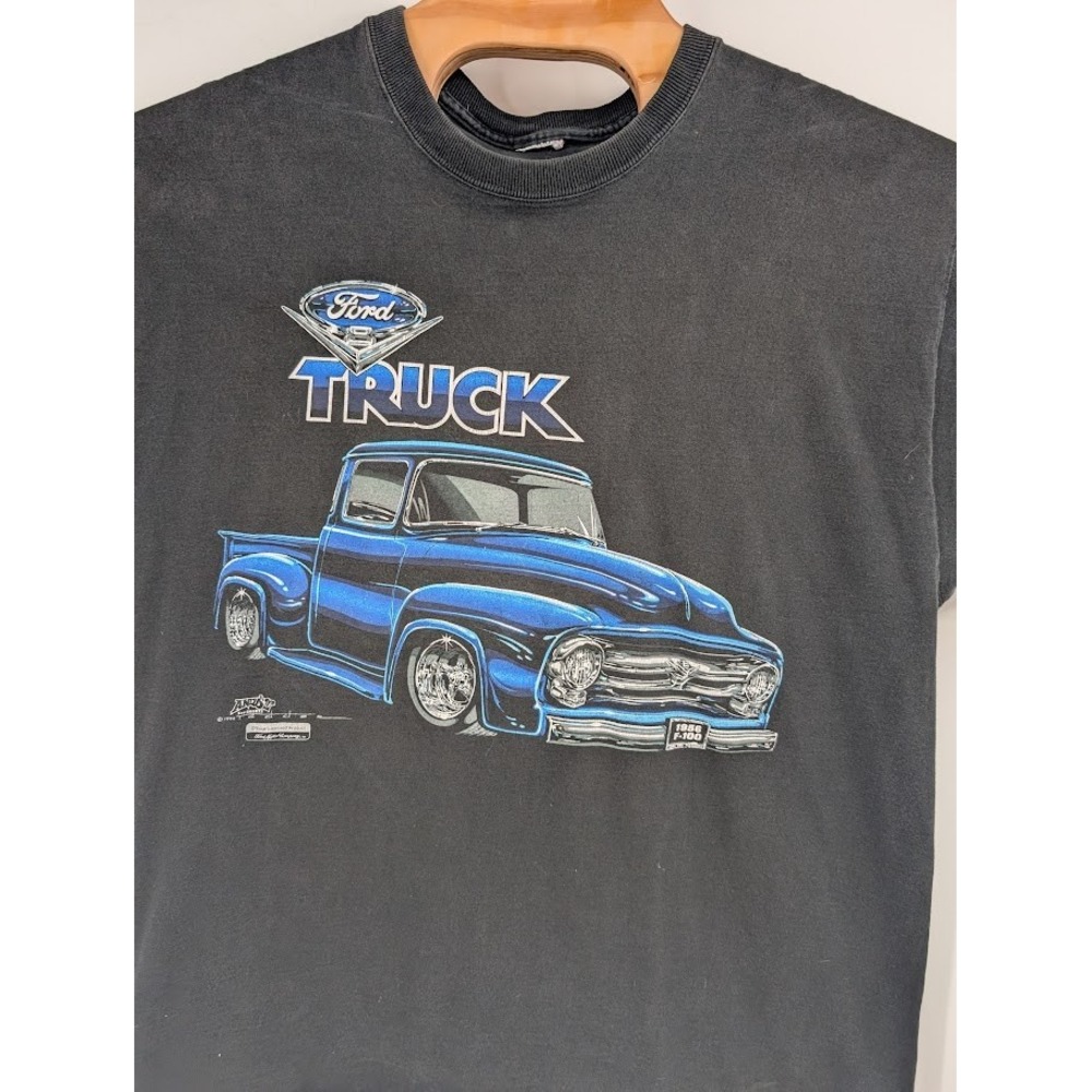 Vintage Ford Shirt‎ Men's Truck Lowrider Y2K F100 Car Racing Hot Rod Cholo